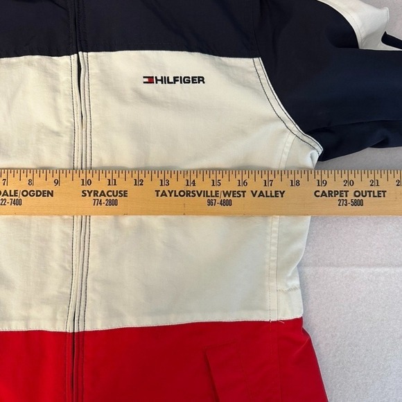Tommy Hilfiger Jacket Womens Medium Coastal Yachting Sailing Colorblock Hooded - Picture 8 of 12